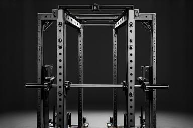 Heavy duty power rack for strength training